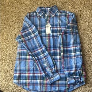 Blue Plaid Men's Shirt